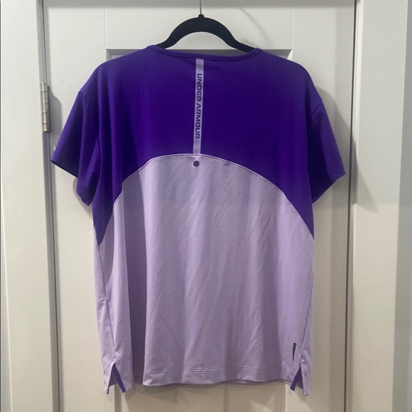 Purple Lavender Under Armour Loose womens shirt Large HeatGear Rush Energy EUC - Picture 1 of 10